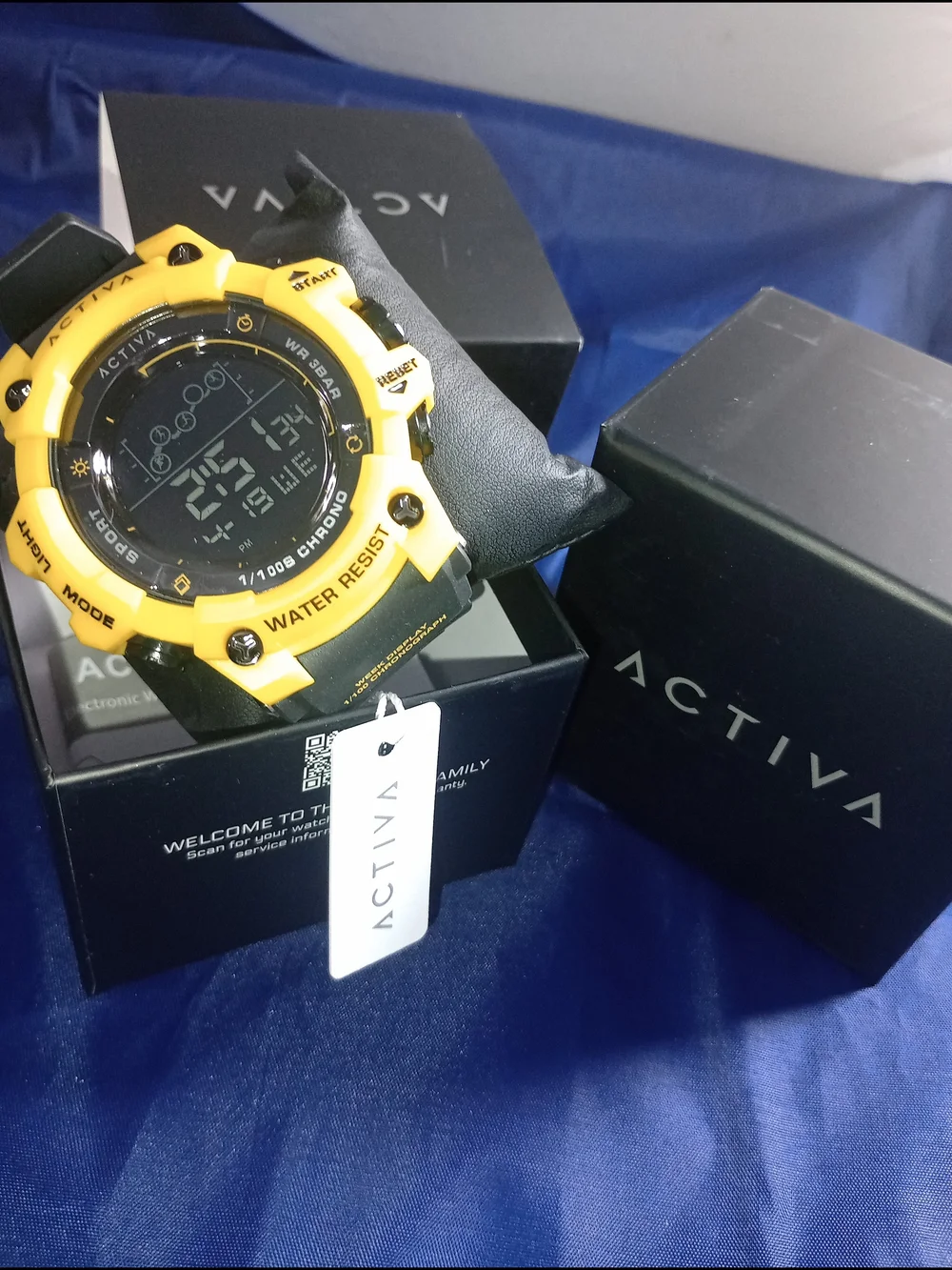Ativa Yellow Digital Sports Watch - Water Resistant